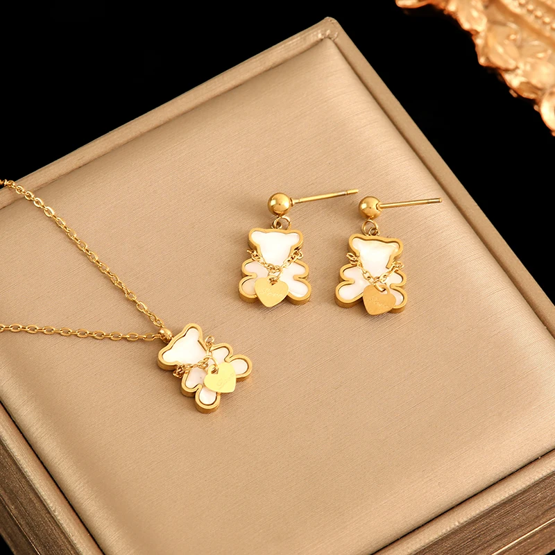 Ensemble Collier + Boucles D'Oreilles Fleur Printemps Élégant – Bijoux Alliage & Zircone Pour Femme, Mariage & Cadeau Féminin