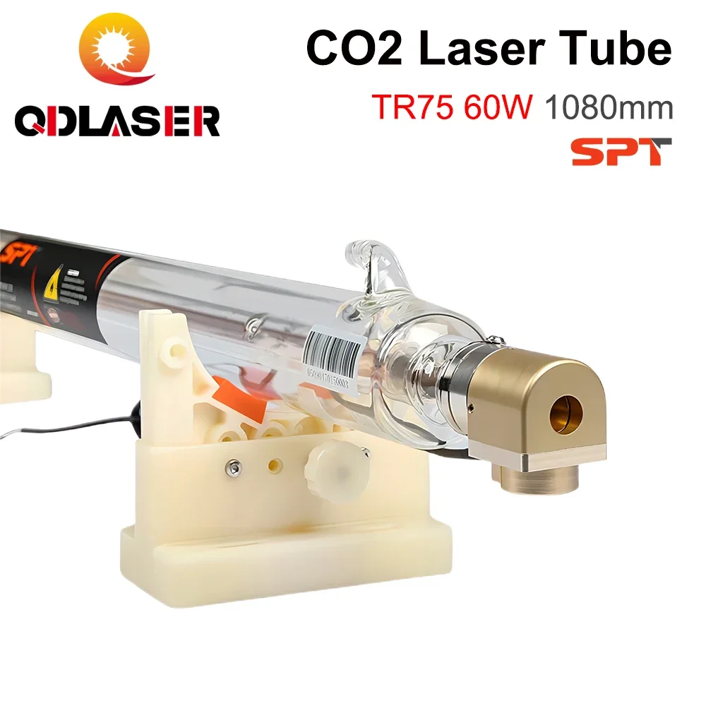 

QDLASER SPT TR75 60-75W Co2 Laser Tube Length 1080mm Dia.80mm for CO2 Laser Engraving And Cutting Machine