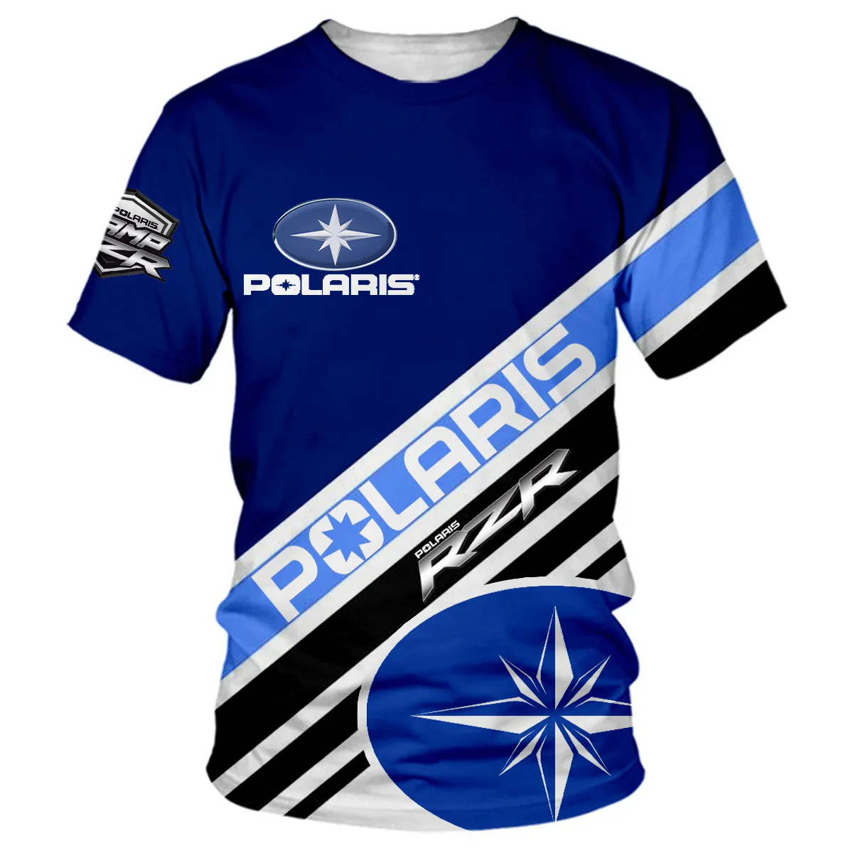 2024 New Polaris Racing Sports Shirt Men's Summer Breathable Top 3D Printed Short Sleeved Oversized Men's Clothing