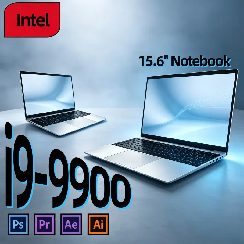 Large Memory 15.6 Inch Slim Laptop Intel i9-9900 120Hz FHD IPS Display 32GB RAM 2TB High Speed SSD Computer
