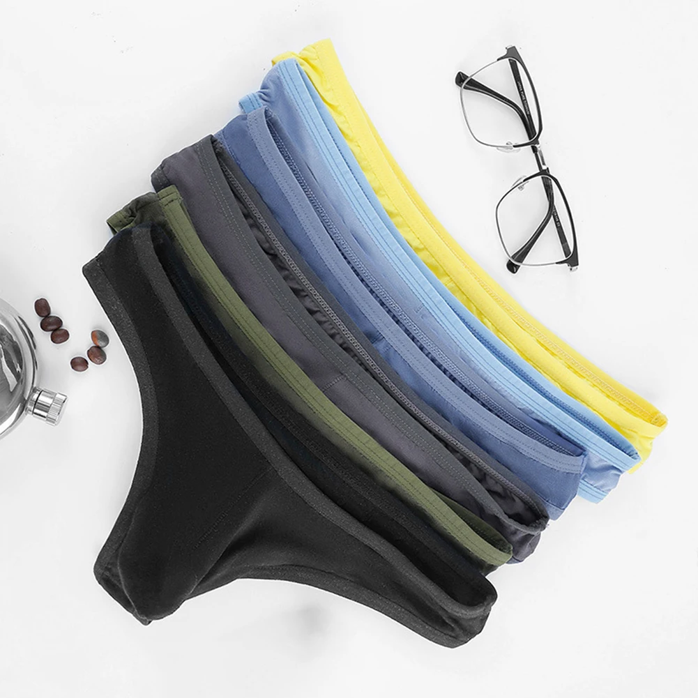 Male Underwear Sleepwear Panties T Back Underpants Backless Bikini Briefs G-string Jock Strap Knickers Lingerie