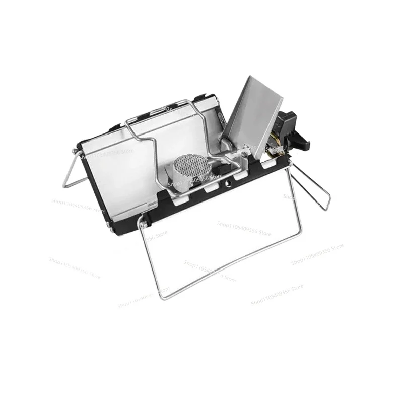 

For Folding Portable Cassette Stove Mini Efficient and Stable Windproof Wild Camping Card Stove