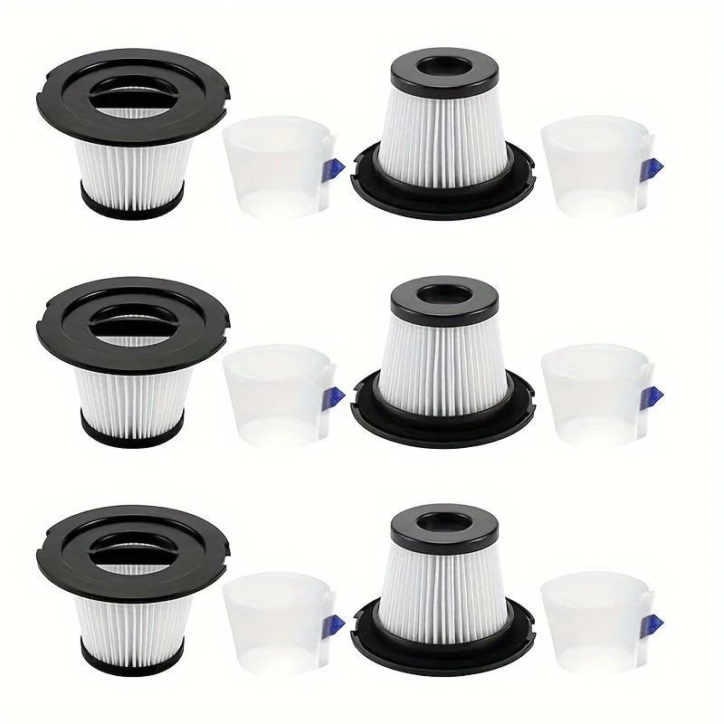 K17 Replacement Filter: Compatible w/ MOOSOO K17, ORFELD V20, NEQUARE A18 (18KPa), Not for Mossoo K17 pro (6 HEPA + 6 Screens)