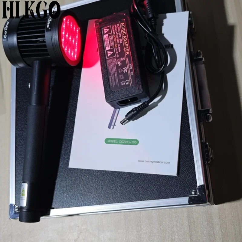 Clinical Grade Portable Medical Cold Laser, 19x650nm 6x808nm Red Infrared Light Therapy Deep Penetration for Human Pet Home Use