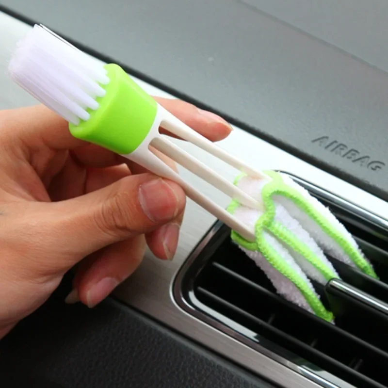 Car Air Conditioner Vent Brush Microfibre Car Grille Cleaner Auto Detailing Blinds Duster Brush Car-styling Auto Accessories