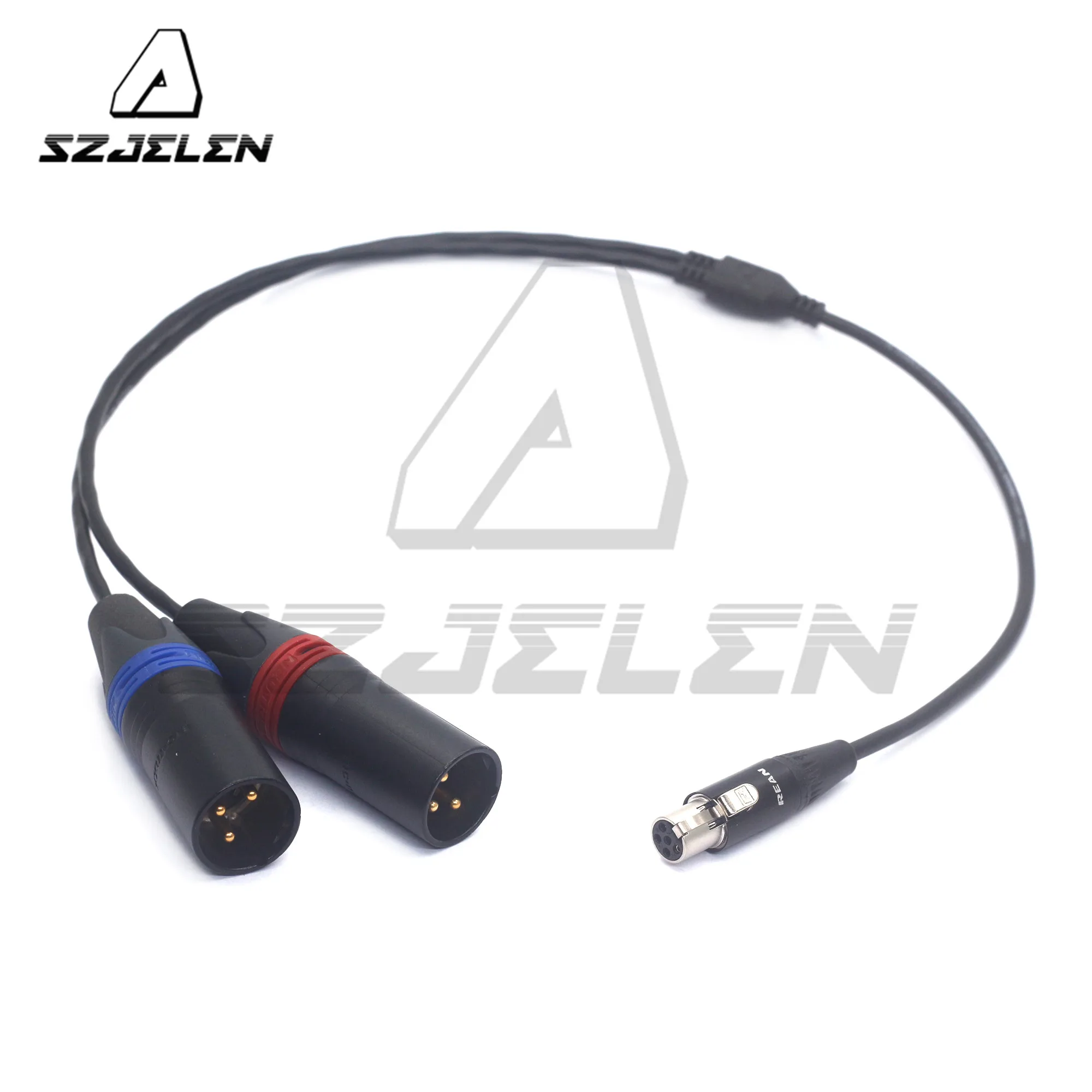 

TA5F Mini XLR 5pin Female to Dual NEUTRIK XLR 3pin Male and Female for Zaxcom QRX200 QRX235 RX200 Audio Cable