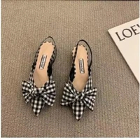 ZapatosdemujerFashion femmes chaussures été nouvelle chaussure plate pointue anti-dérapant polyvalent femmes talons léger à semelles souples sandale pour femmes 6