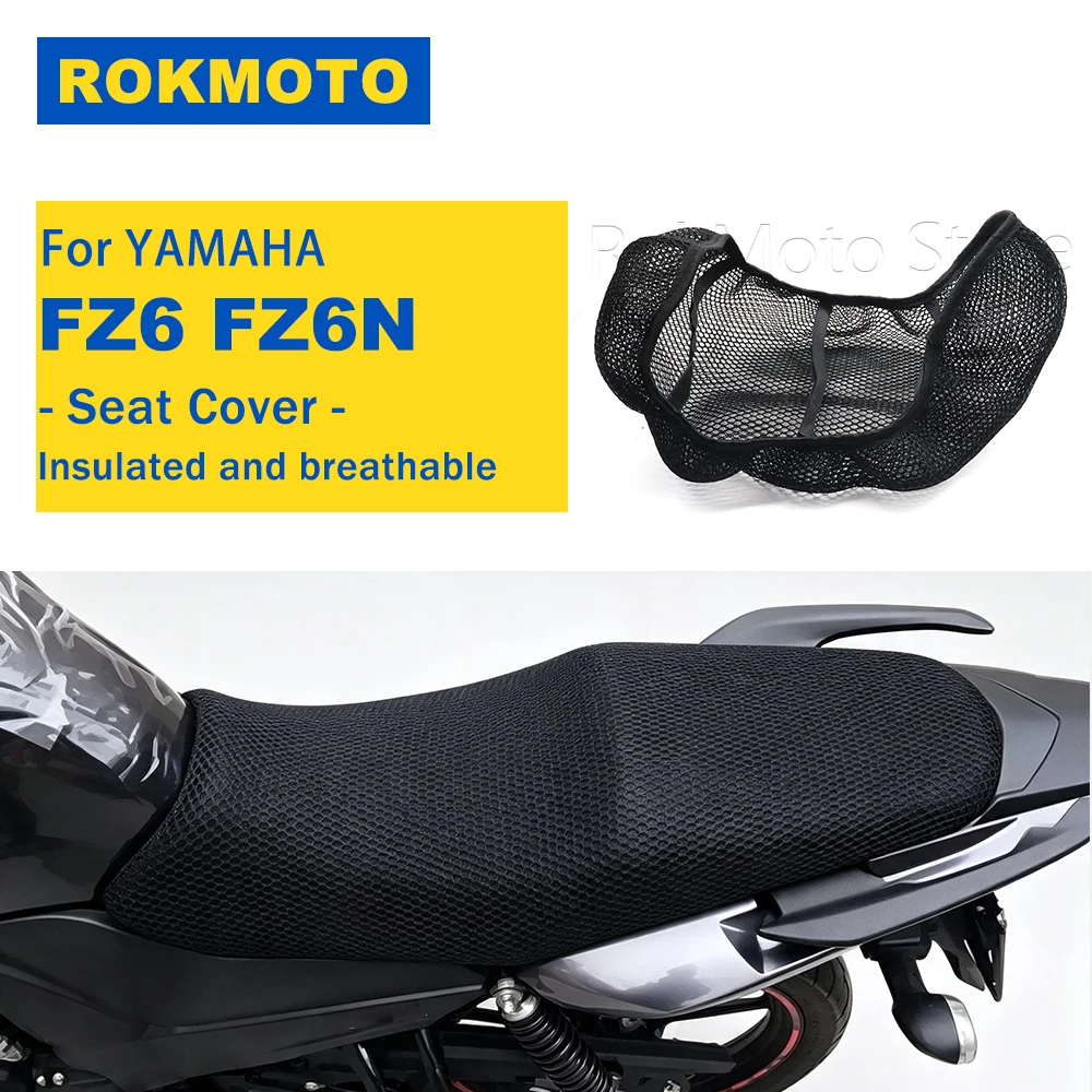 For YAMAHA FZ6 Fazer FZ6N FZ6S Motorcycle Accessories Protecting Cushion Seat Cover Breathable Comfortable 3D Mesh Seat Cover