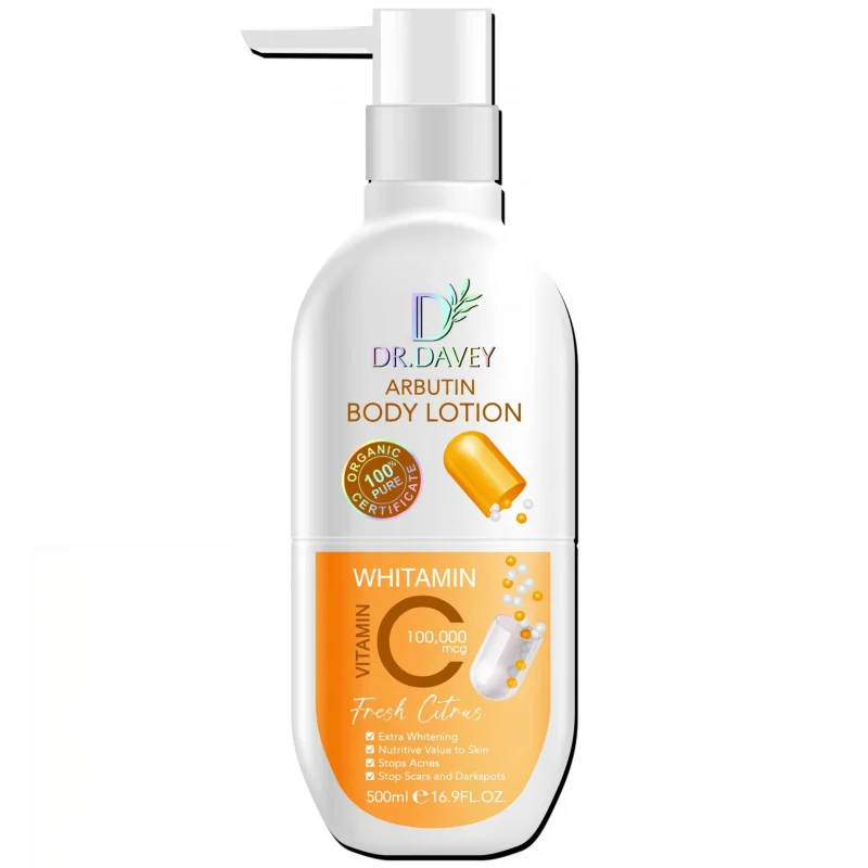 

DR.DAVEY Arbutin Body Lotion 500 мл Лосьон для тела большой емкости со стойким ароматом, освежающий и увлажняющий, нежирный
