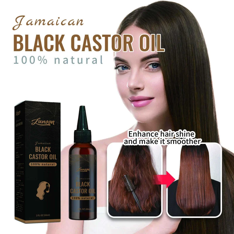 

Сыворотка для ухода за волосами с черным касторовым маслом, 60 мл, смягчает текстуру волос, восстанавливает кутикулу волос, питает, увлажняет, контролирует вьющиеся волосы