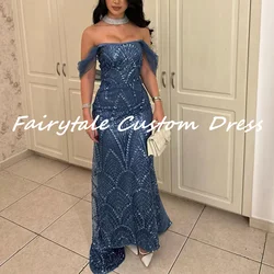 Fairytale Blue فستان حفلات الزفاف Elegant and beautiful dresses for women Birthday Dresses Luxury Dubai Luxury Evening Dress