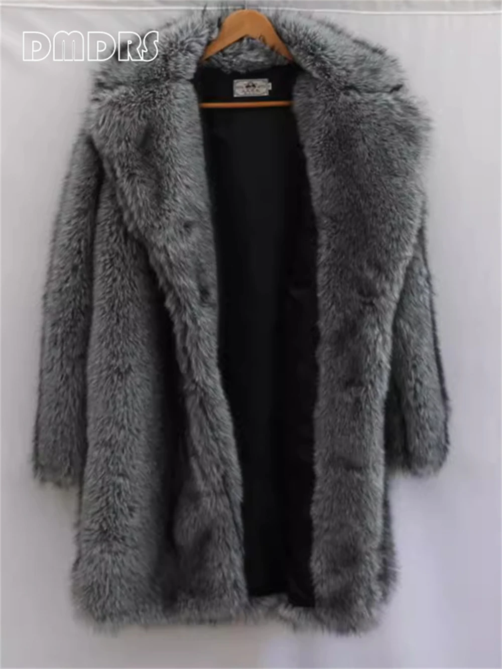 2025 Winter New Fur Coat for Men, Fashionable Men's Long Coat Warmth, High Street Outfit, S-6XL Plus Size Coats