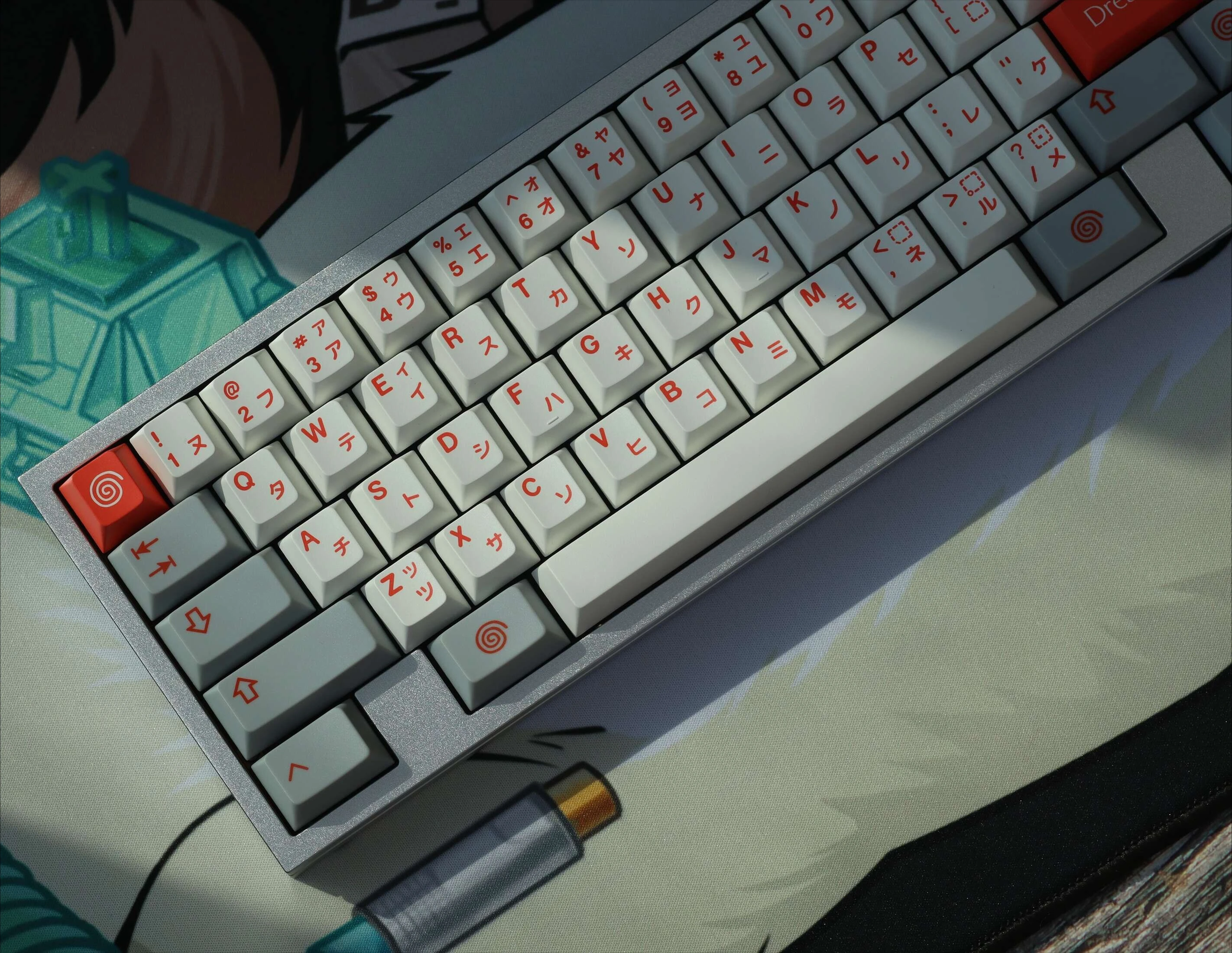 

Колпачок клавиш Dreamcast, колпачок для клавиш с вишневым профилем для механической клавиатуры, магнитная ось, колпачок из ПБТ, подходит для игровой клавиатуры