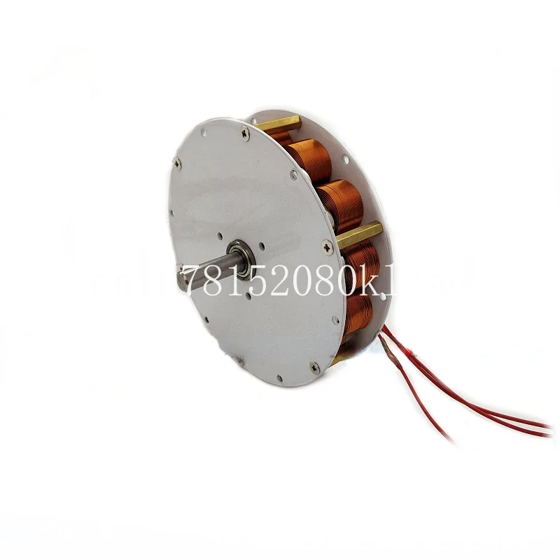 

Iron Core Strong Magnetic Low Speed High Generation Multi - Pole 3 Phase Alternator , Miniature Disk Type Generator 80-100W