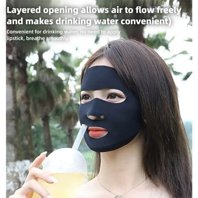 Open Mouth Nose Summer Mask Swimming Snorkeling Surfing Sunscreen Special Face Mask