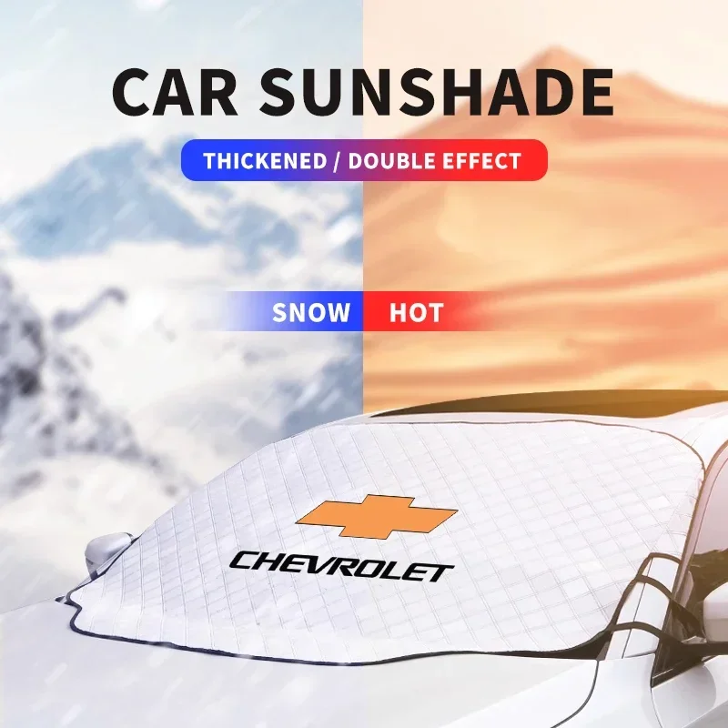 

Car Snow Shield Cover Sun Shade Front Windshield Block Cover For Chevrolet Cruze Malibu Equinox Camaro Blazer Traverse Bolt Lova