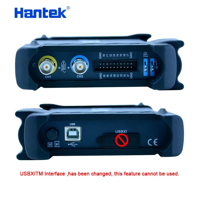 Hantek 6022BL PC USB Oscilloscope 2 Channels 20MHz Bandwidth 48MSa/s Sample Rate 16 Channels Logic Analyzer Oscilloscope
