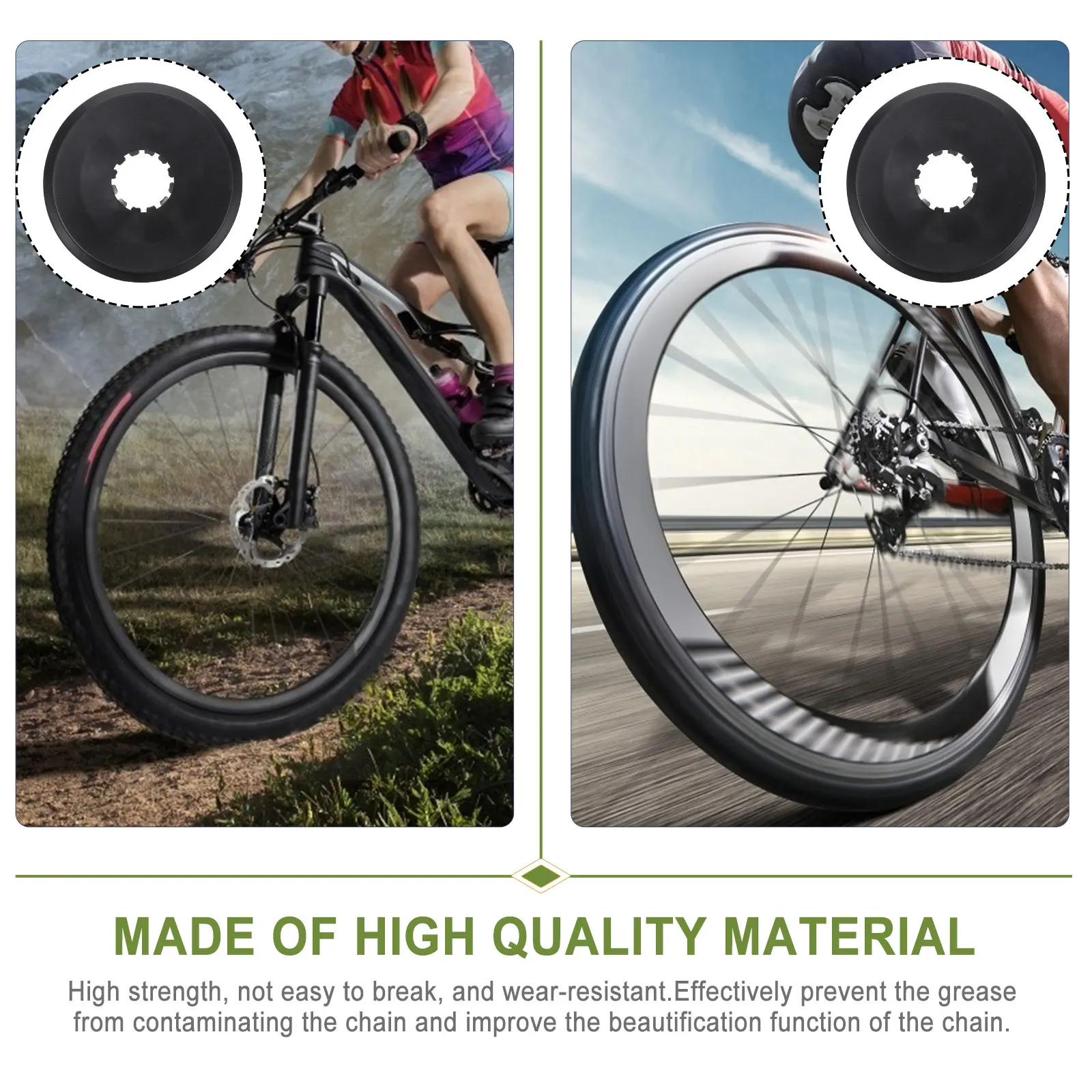 

10pcs Flywheel Protection Cover Plastic Chain Cover Bike Accessories Lightweight Protector For Mountain Bike Gear Tooth