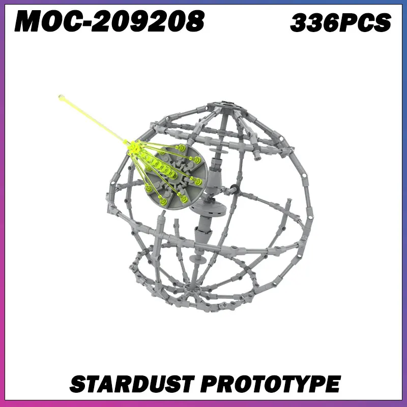 

Строительный блок MOC, серия «Космические войны», космический корабль, модель прототипа звездной пыли, обучающая игрушка для творчества, подарок Juguetes MOC-209208, 336 шт.