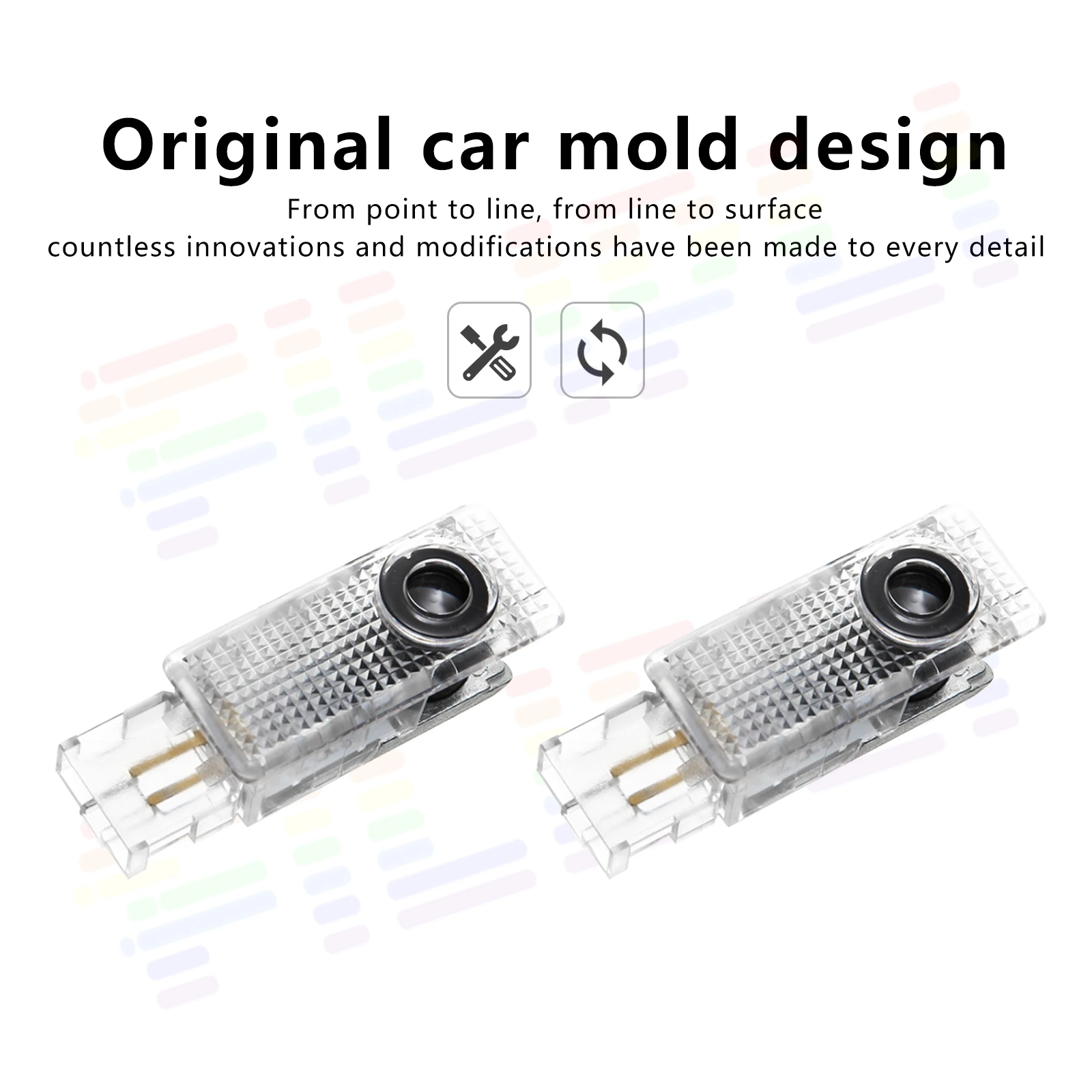 Car Emblem Projector Lights Door Welcome Lamps For Porsche Cayenne accessory