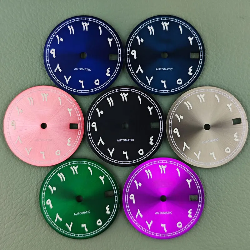 

NH35 dial 28.5mm S Middle East Arabic numerals calendar sun pattern modification accessories for NH35/36 movement