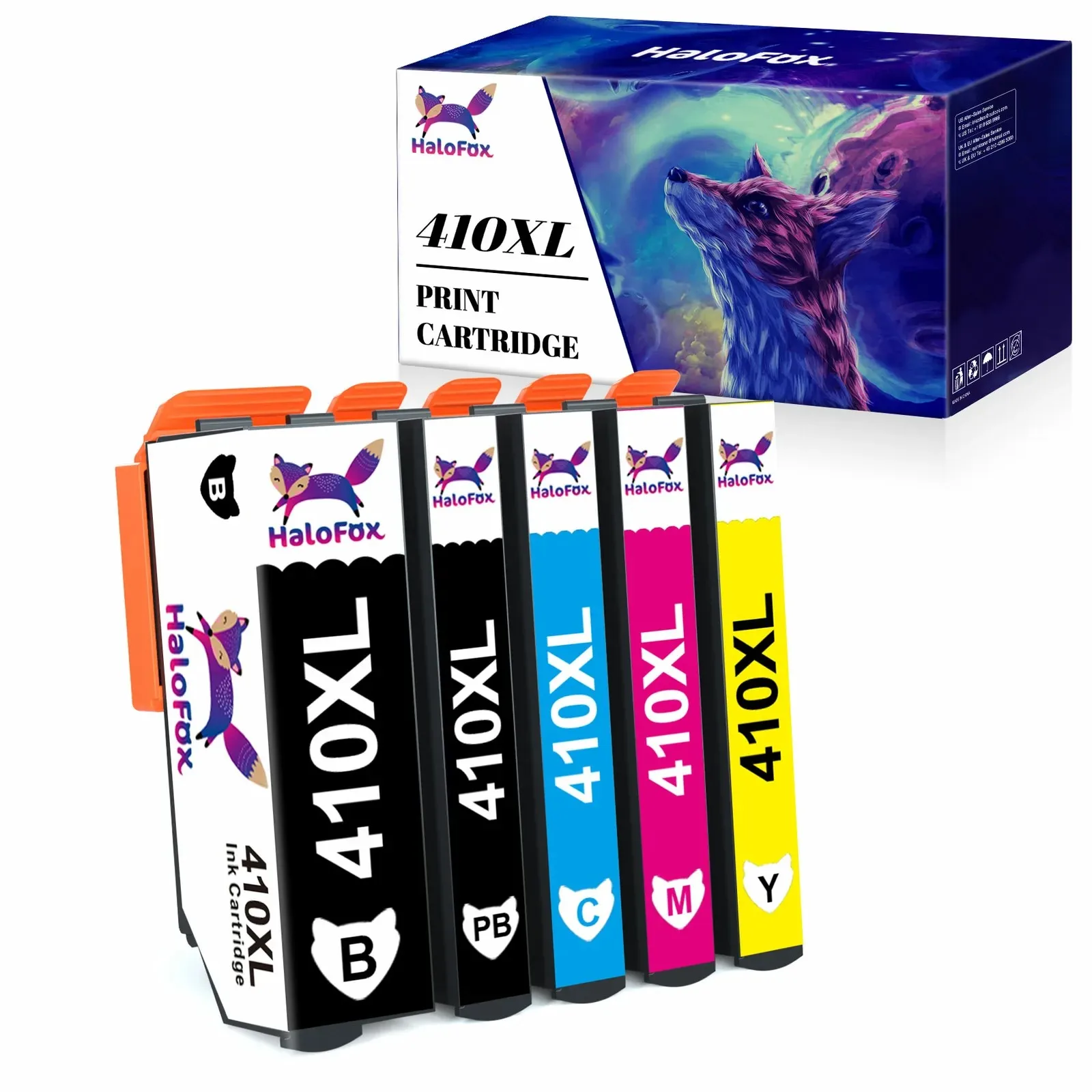 5PK 410 XL T410XL Ink Cartridges for Epson XP-830 XP-640 XP-530 XP-630 XP-635