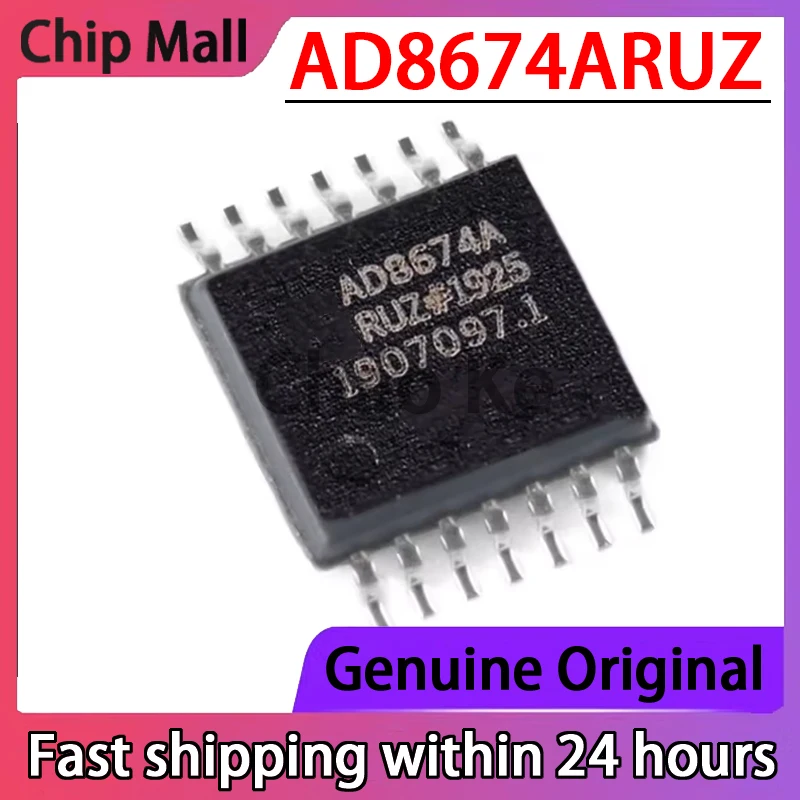 1PCS New AD8674ARUZ AD8674ARU Precision Operational Amplifier Package TSSOP-14 Original