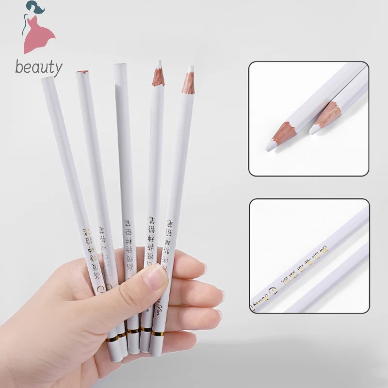 Prego Rhinestone Picker Point Broca Pen, lápis de cera branca para Manicure, refil auto-adesivo, ferramenta de arte DIY