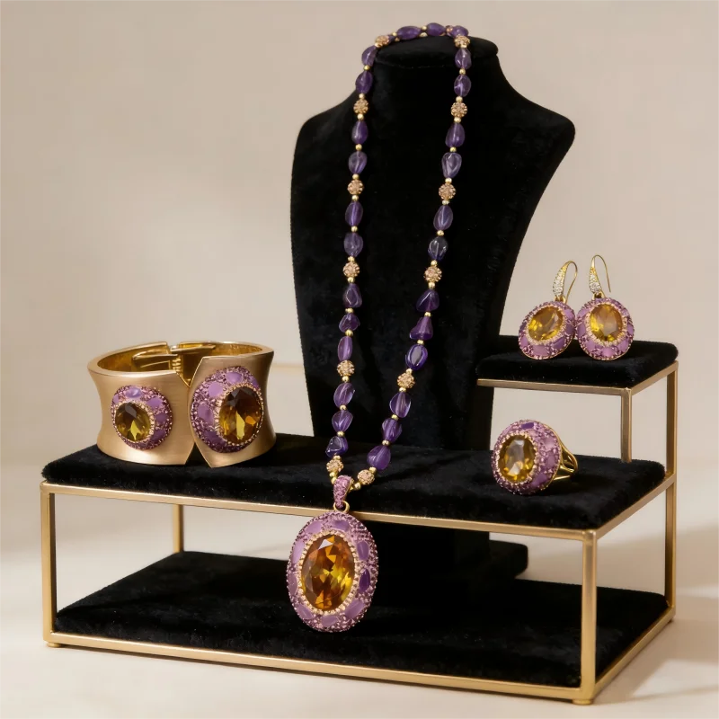 Natural Amethyst Crown Chakra Healing Crystal for Spiritual Awakening Wisdom and Intuition Reiki Energy Stone Jewelry