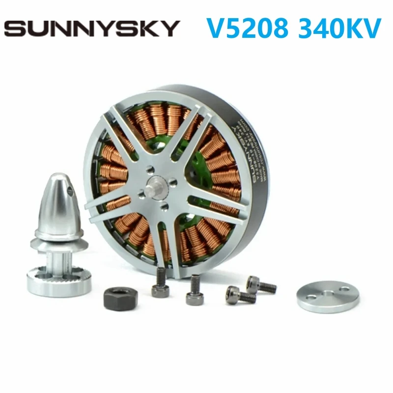 

SunnySky V5208 KV340 4-6S бесщеточный двигатель для радиоуправляемых дронов самолетов квадрокоптеров