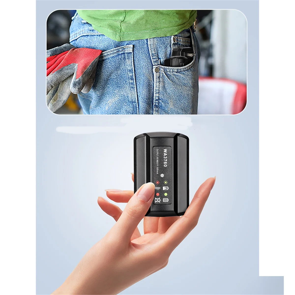 

Зарядное устройство для литиевой батареи ABME WA3760 для 20 В WA3551 WA3572 WA3550 WA3553 WG629 WA3860 WA3760 WA3880 вилка европейского стандарта