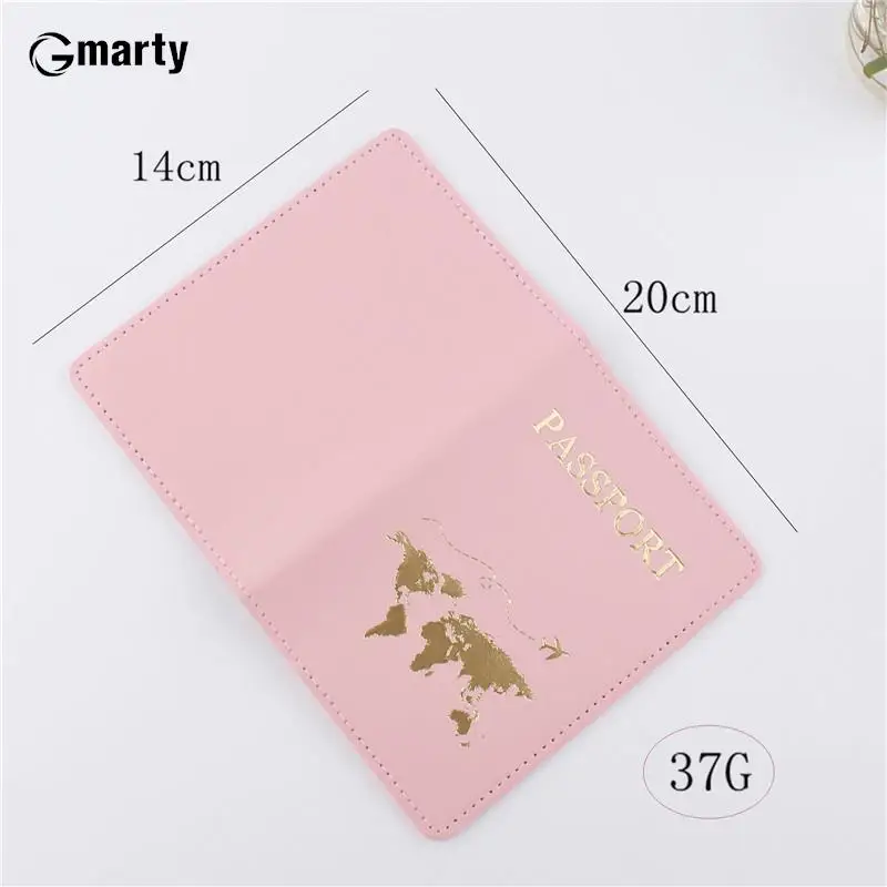 New Map Couple Passport Cover Letter Women Men Travel Wedding Passport Cover Holder Travel Case CH43