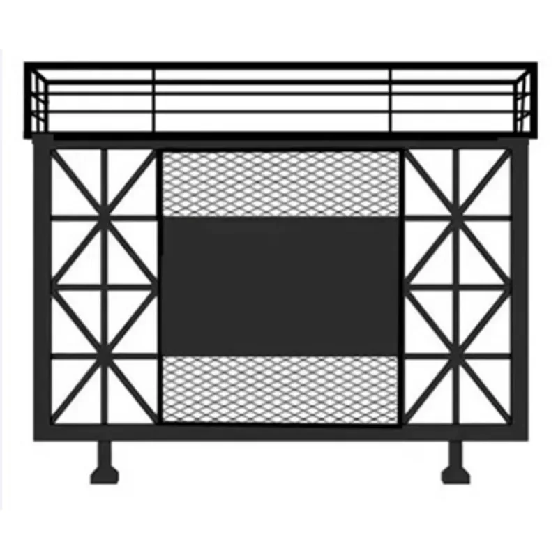 Screen bar aisle decoration half flower stand restaurant green plant low partition wall hotel booth guardrail