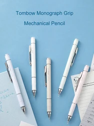 Tombow Mechanical Pencil Monograph Grip 0.5mm Soft Fit Grip Non Slip Pale Tone Color Pen Rod