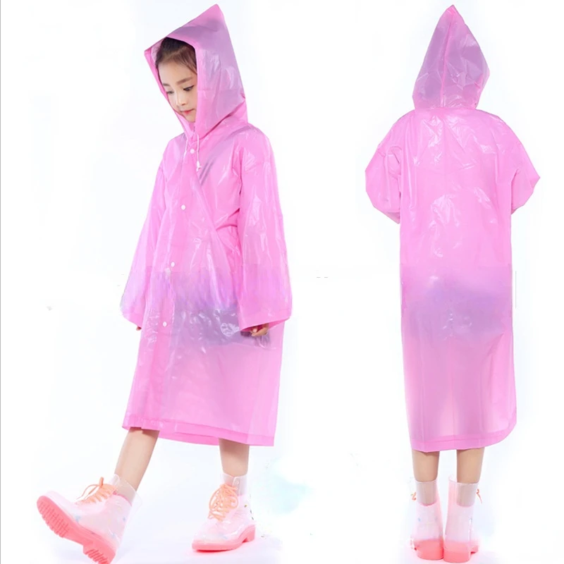 

Children Raincoats EVA Travel Light Outdoor Hiking Protection Rainproof Thickening Is A One-time Fashion To Wear Ponchos