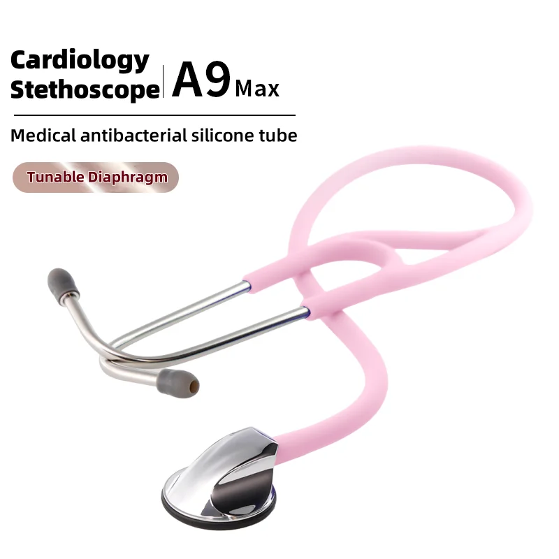 Carent Pink Medical Professional Cardiology Stethoscope Diagnostic Stethoscope Master Cardiology Stethoscope For Nurse