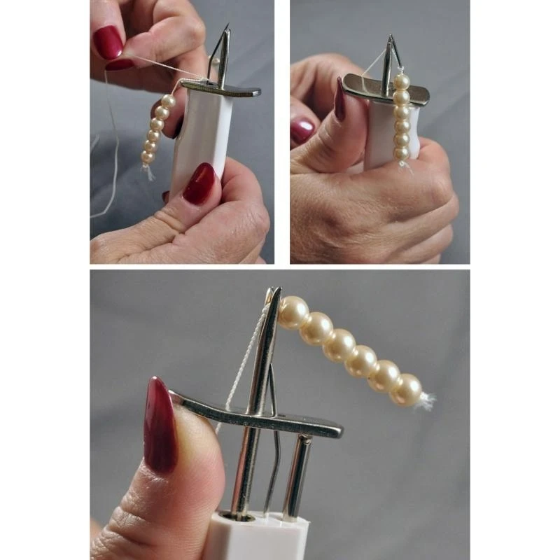 HX6F Bead Knotting Tool Bead Knotter Pearl Jewelry Making Tool Stringing Beading Tool