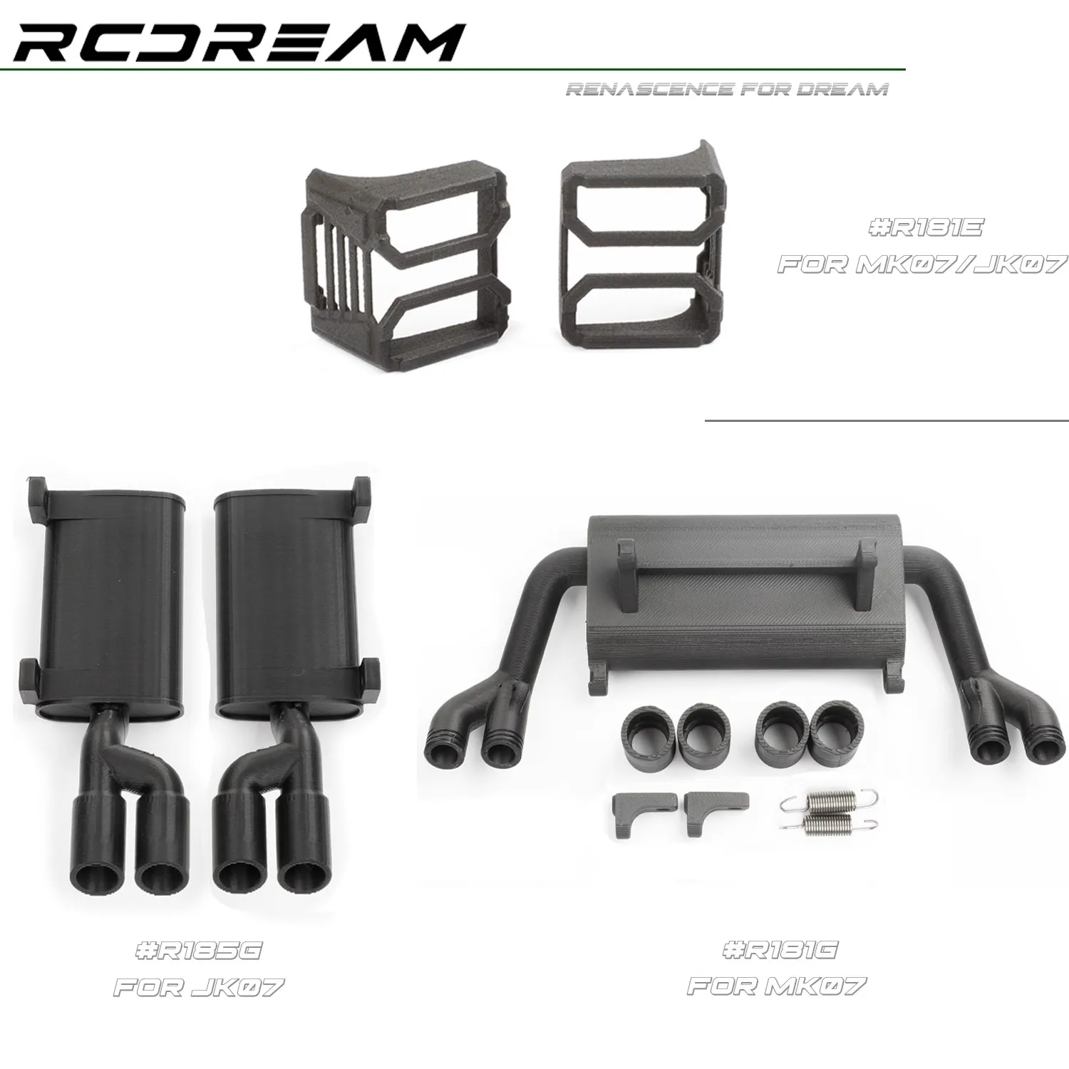 

RCDream 1/7 MK07 JK07 крышка заднего фонаря защитная сетчатая крышка выхлопной трубы модификация моделирования автомобиля для восхождения