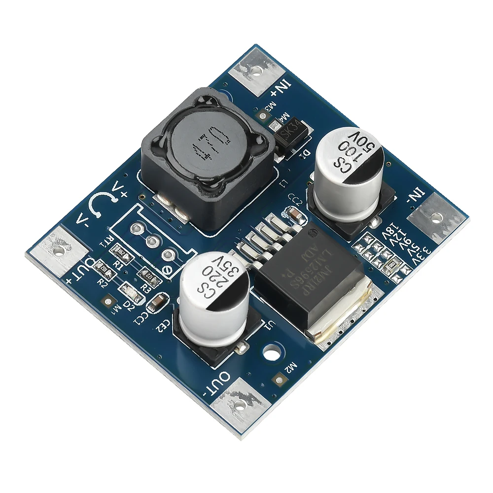 LM2596 전자 프로젝트용 DC 3-40V ~ 3.3V/5V/9V/12V/18V DC1.5-35V 전압 변환기를 조정하는 스텝다운 전원 모듈