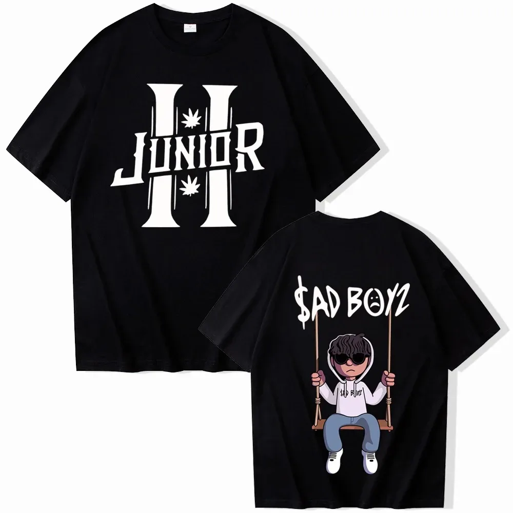 Junior H Sad Boyz T-Shirts Unisex Harajuku O-Neck Short Sleeve Shirts Fans Gift