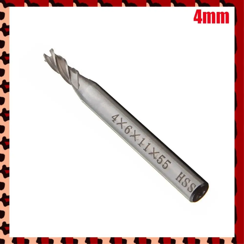 

A72P 10 шт., концевая фреза с прямым хвостовиком, 4 флейты, сверло Hss, 4/6/8/10/12 мм для фрезерного инструмента с ЧПУ