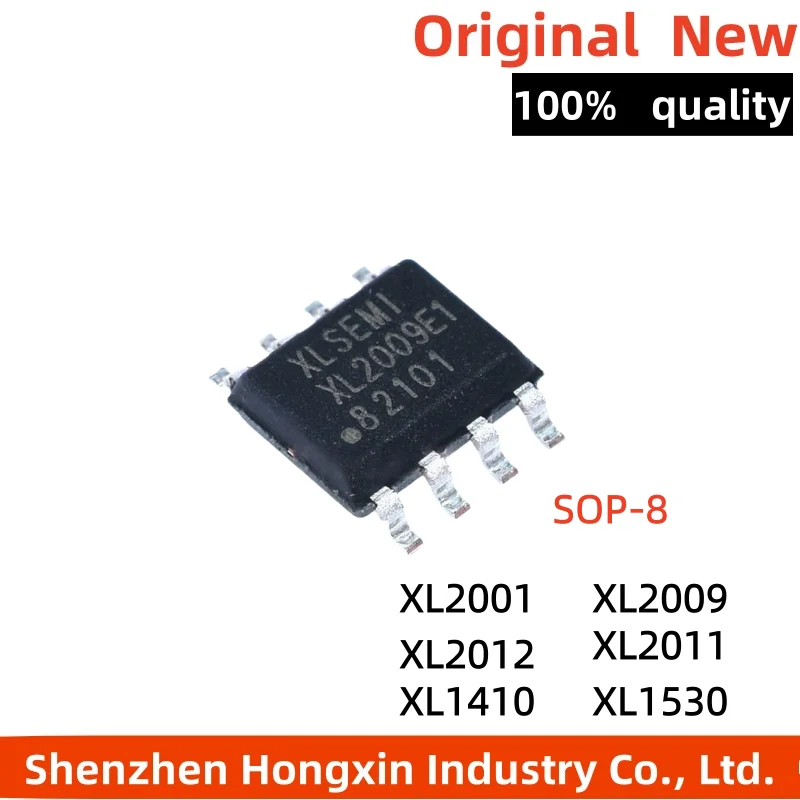 10 pieces of XL2001, 2009, 2011, 2012, 1410, 1530, 1583, 2010 E1, SOP-8 package, step-down automotive charger dedicated chip