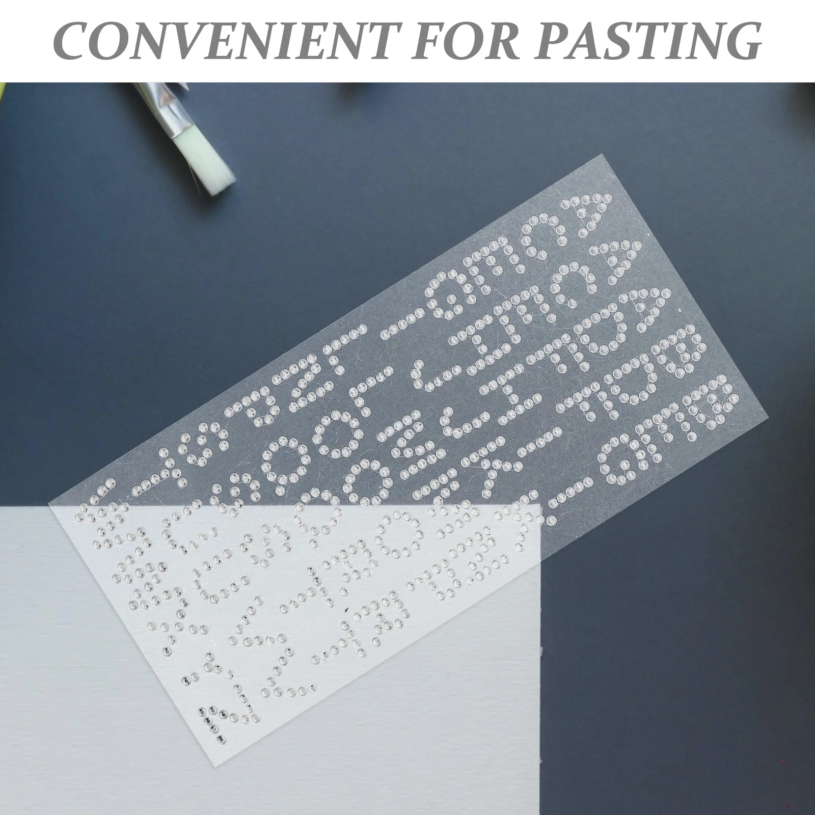 1 Sheet Diamond Alphabet Letter Stickers Self Adhesive Glitter Rhinestone Number Stickers Graduation Cap Decoration Crafts