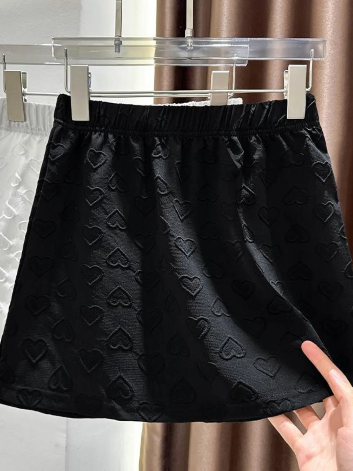 Spring Autumn plus Size Korean Harajuku Style High Waist A-Line Short Skirt Women's Inner Wear Tummy Covering Half-length Skirt