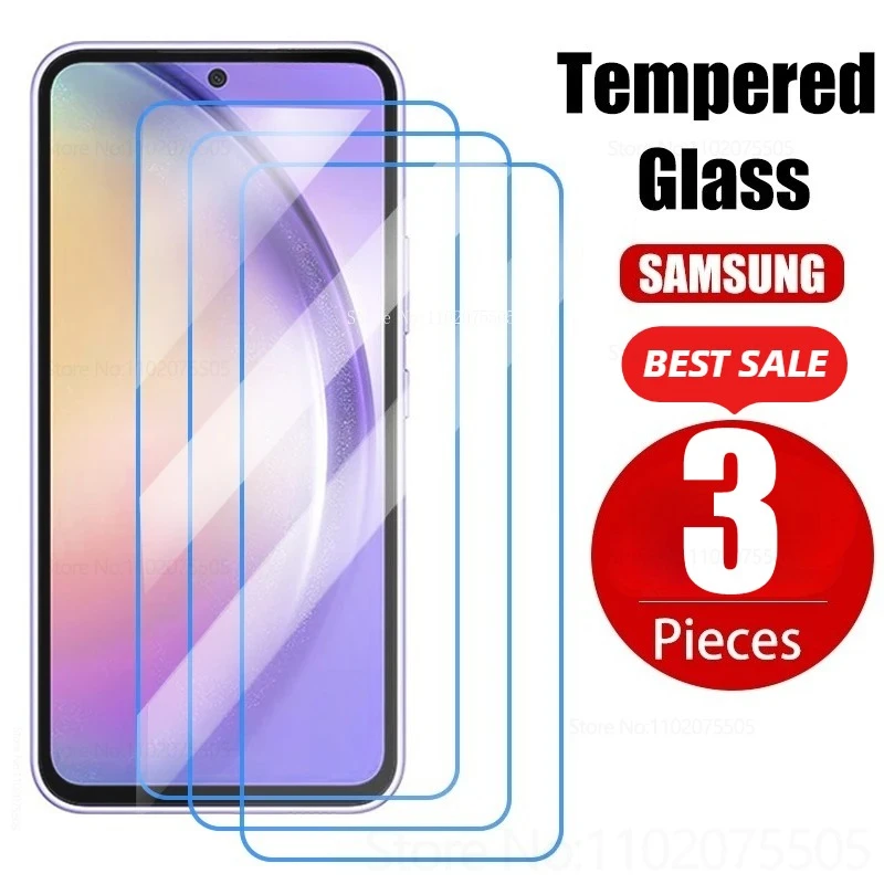 

3 шт. закаленное стекло высокой четкости для Samsung Galaxy S25/S25Plus/S25 Ultra Защитное стекло для экрана S24FE/S24 Ultra Anti-Shatter