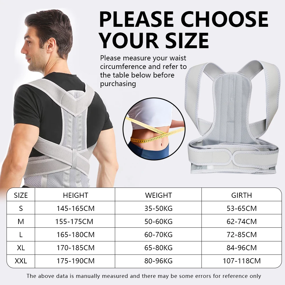 ปรับ Scoliosis Posture Corrector รัดตัวกลับรั้งเอวตรง Corrector De Espalda เข็มขัด Corrector De Postura