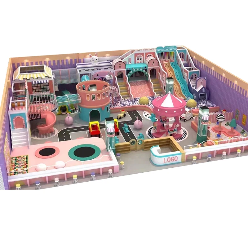 

Парк развлечений на тему конфет, индивидуальный дизайн, оборудование для центра детских игр, коммерческая детская игровая площадка, крытая с боковой стороной для продажи