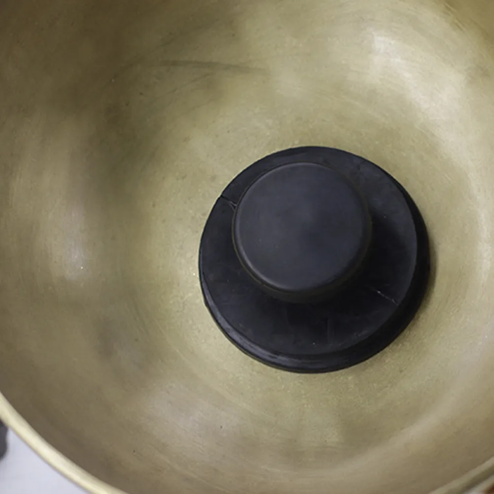 Black Rubber Lifting Handle Sound Bowl Accessory Premium Rubber Sucker for Buddha Singing Bowl Strong Suction Scratch Protection