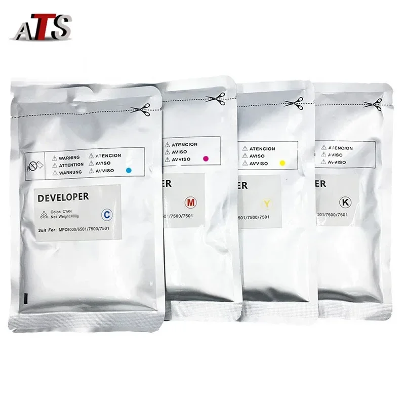 1PCS MPC6000 Developer For Ricoh Aficio MPC6000 MPC6501 MPC7500 MPC7501 Copier Powder CMYK