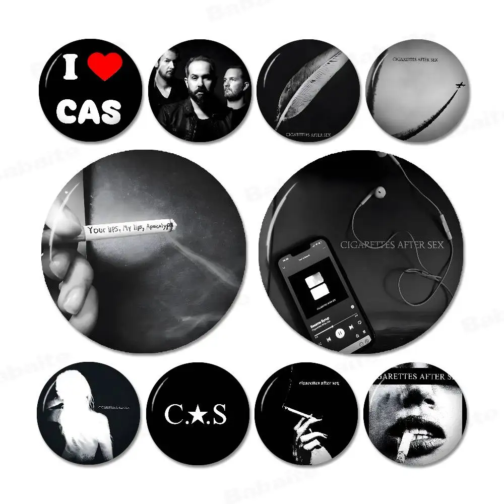 Cigarettes After Sex 58mm Handmade Brooch Cartoon Cosplay Badge on Backpack Jewelry Accessories Gifts